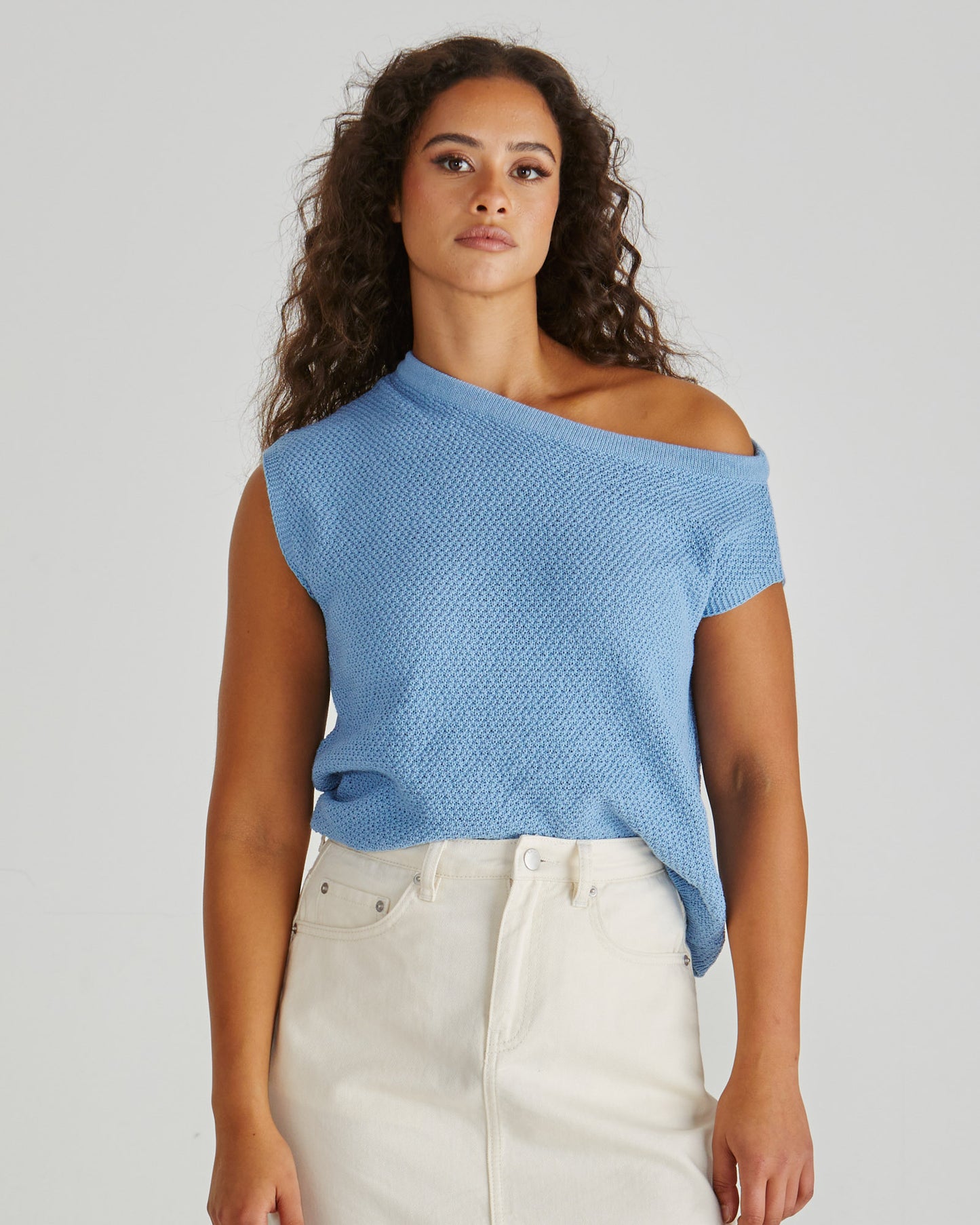 Jaci Knit Top - Blue