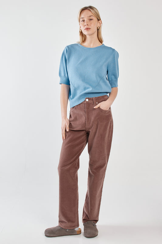 Parco Cord Straight Jean - Mushroom