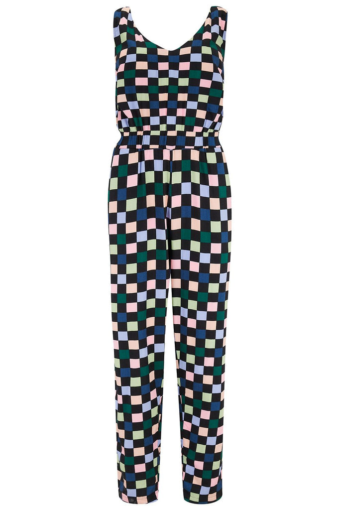 Carly Jumpsuit - Colourful Checkboard