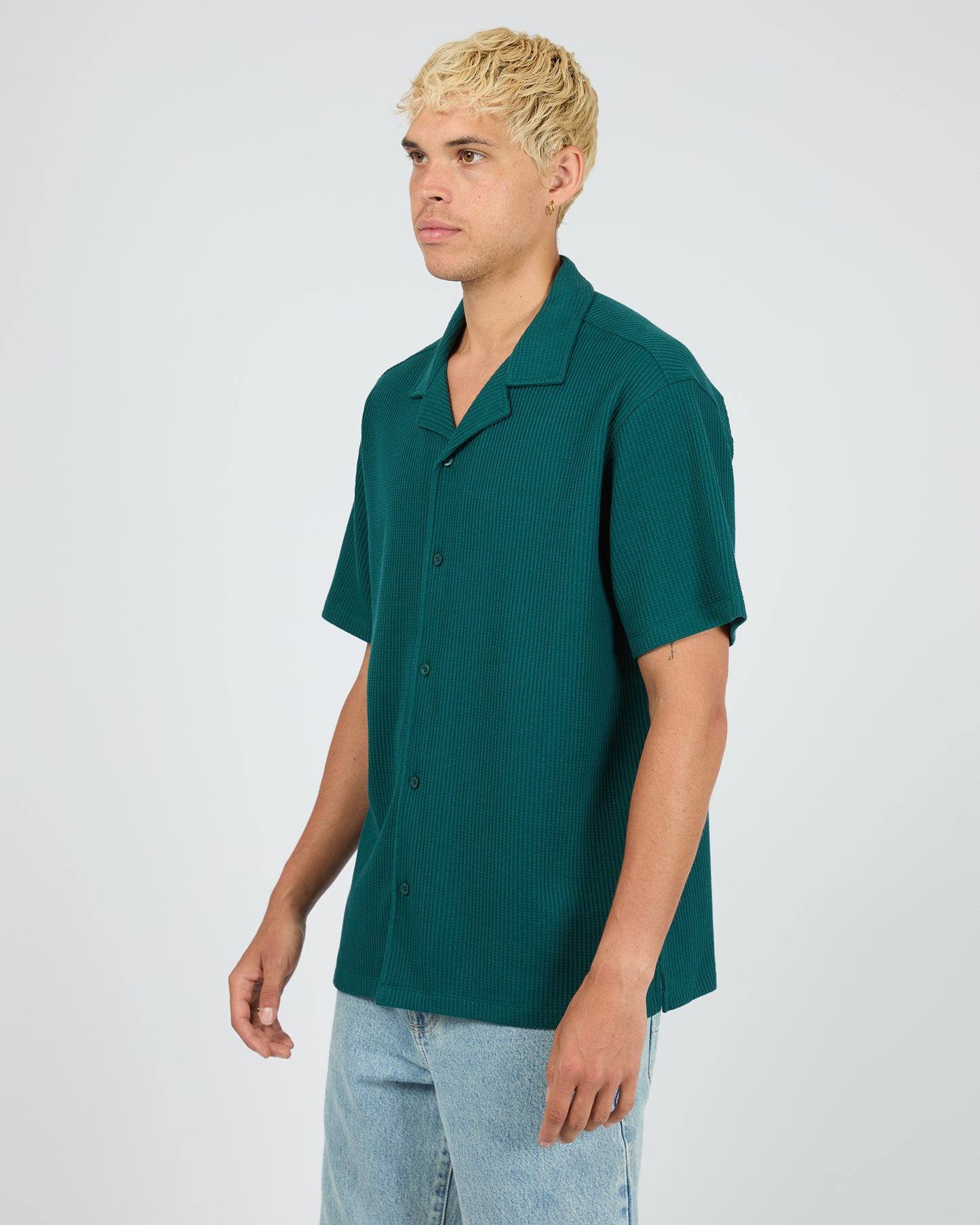 Sessions Waffle SS Shirt - Teal