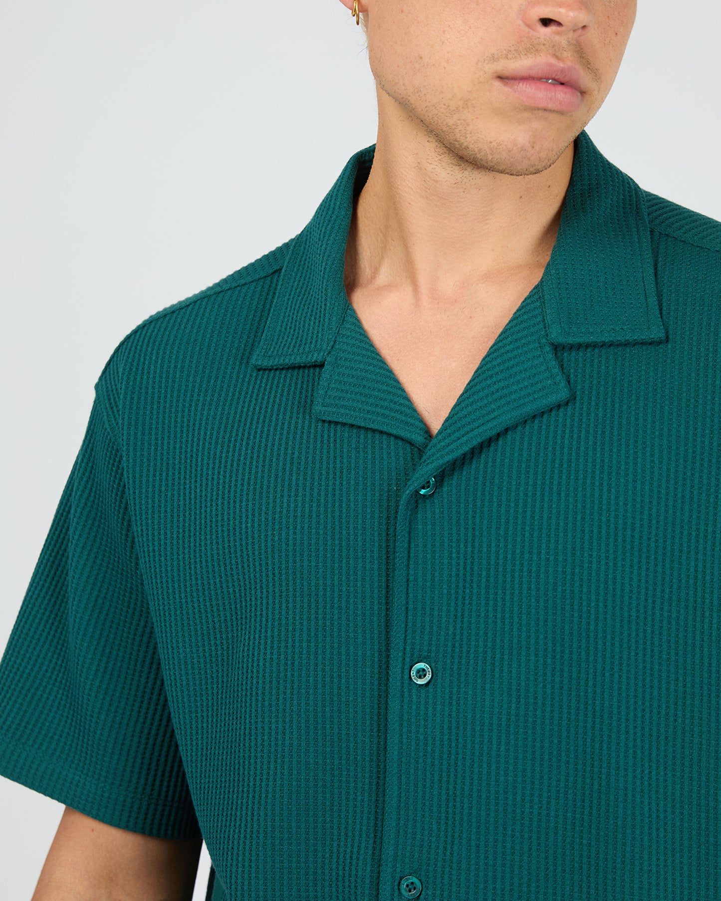 Sessions Waffle SS Shirt - Teal