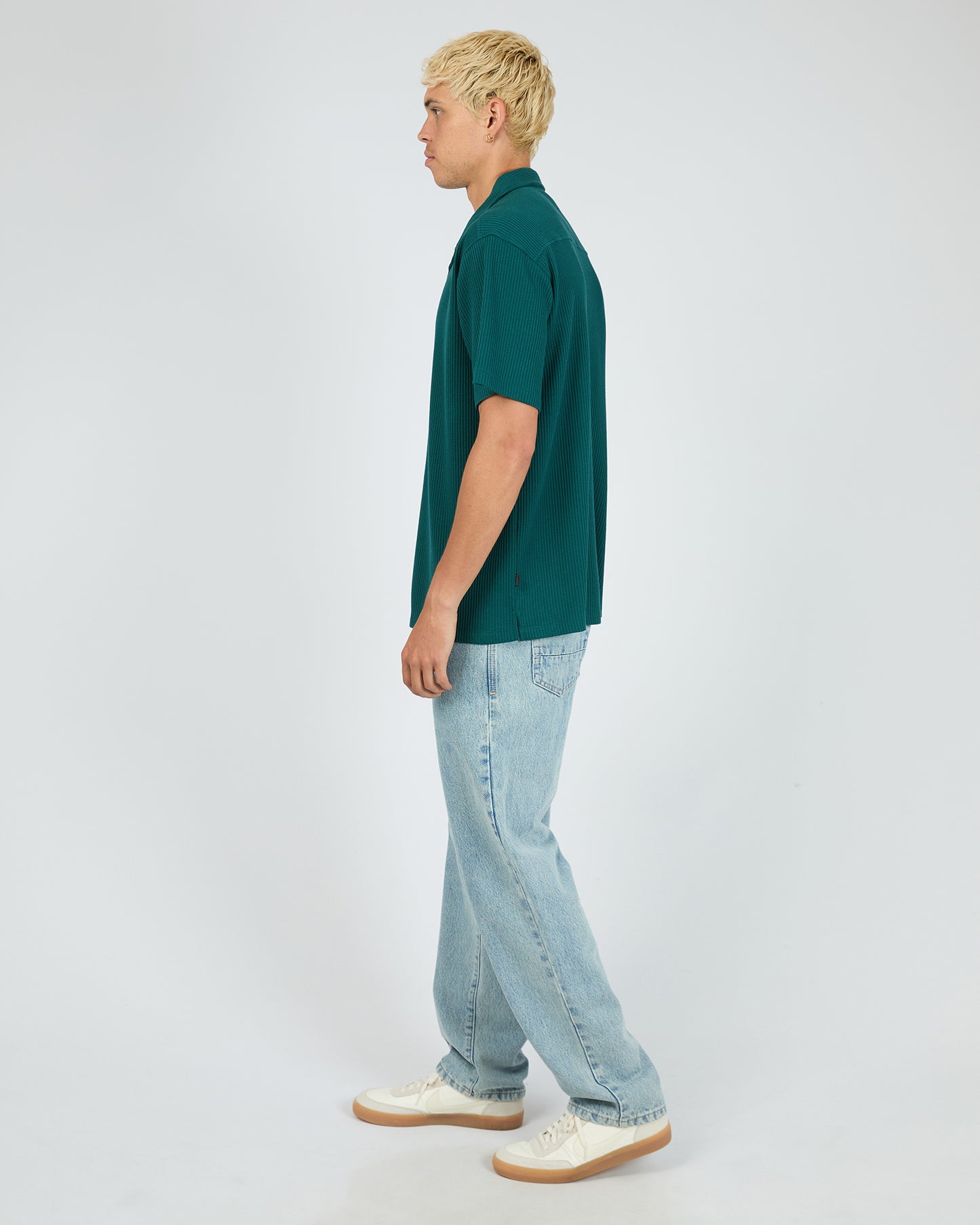 Sessions Waffle SS Shirt - Teal