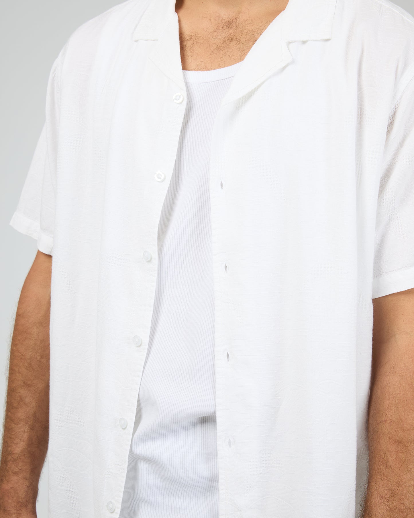 Foliage SS Shirt - White