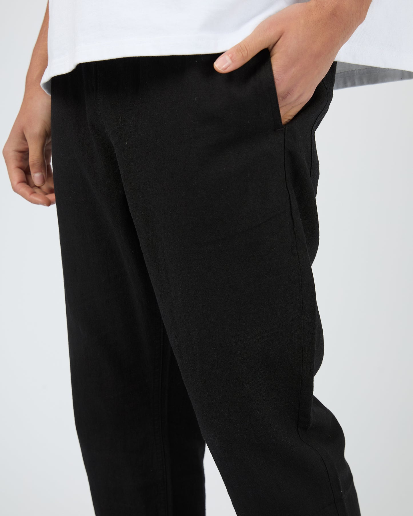 Linen Pants - Black