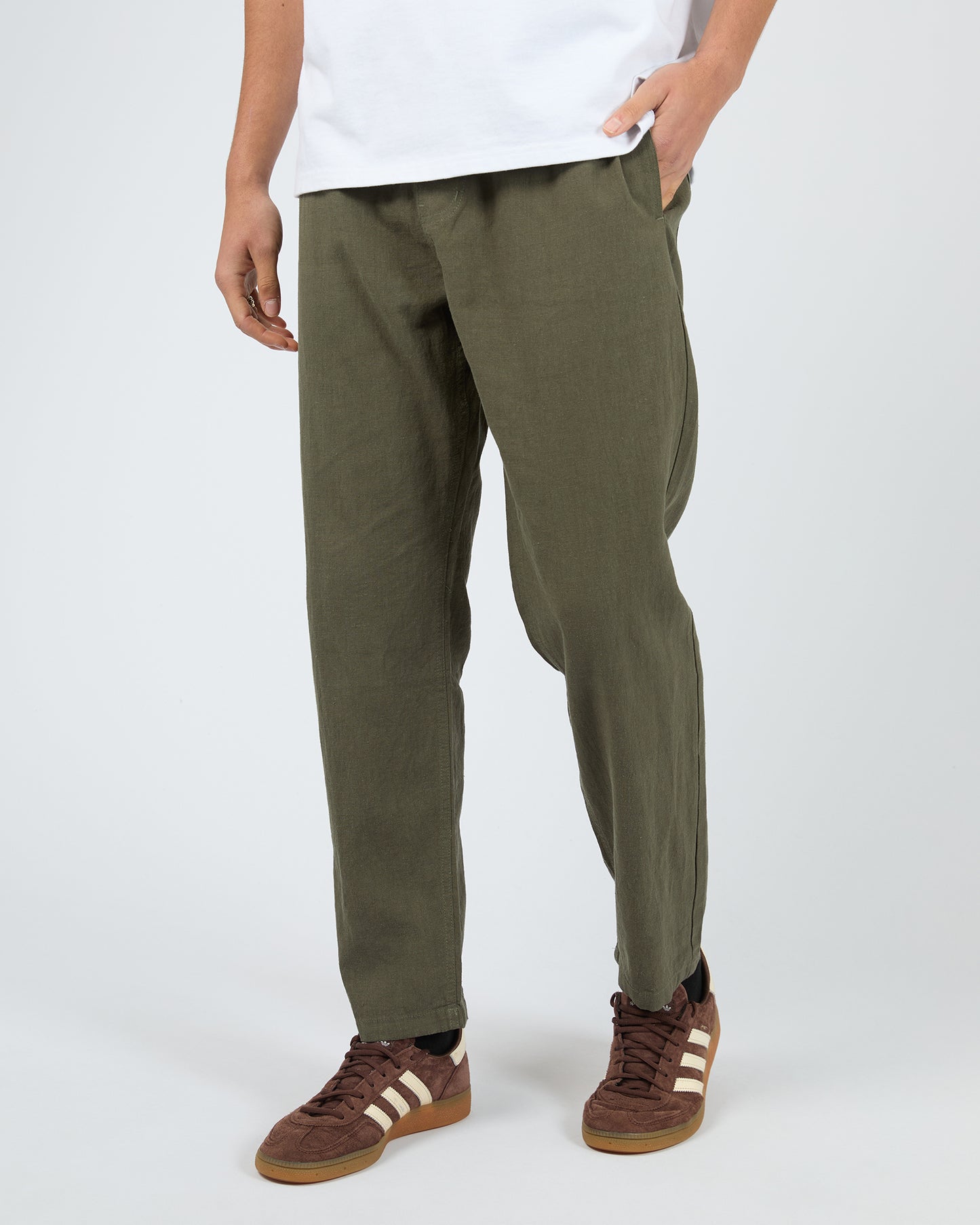 Linen Pants - Khaki