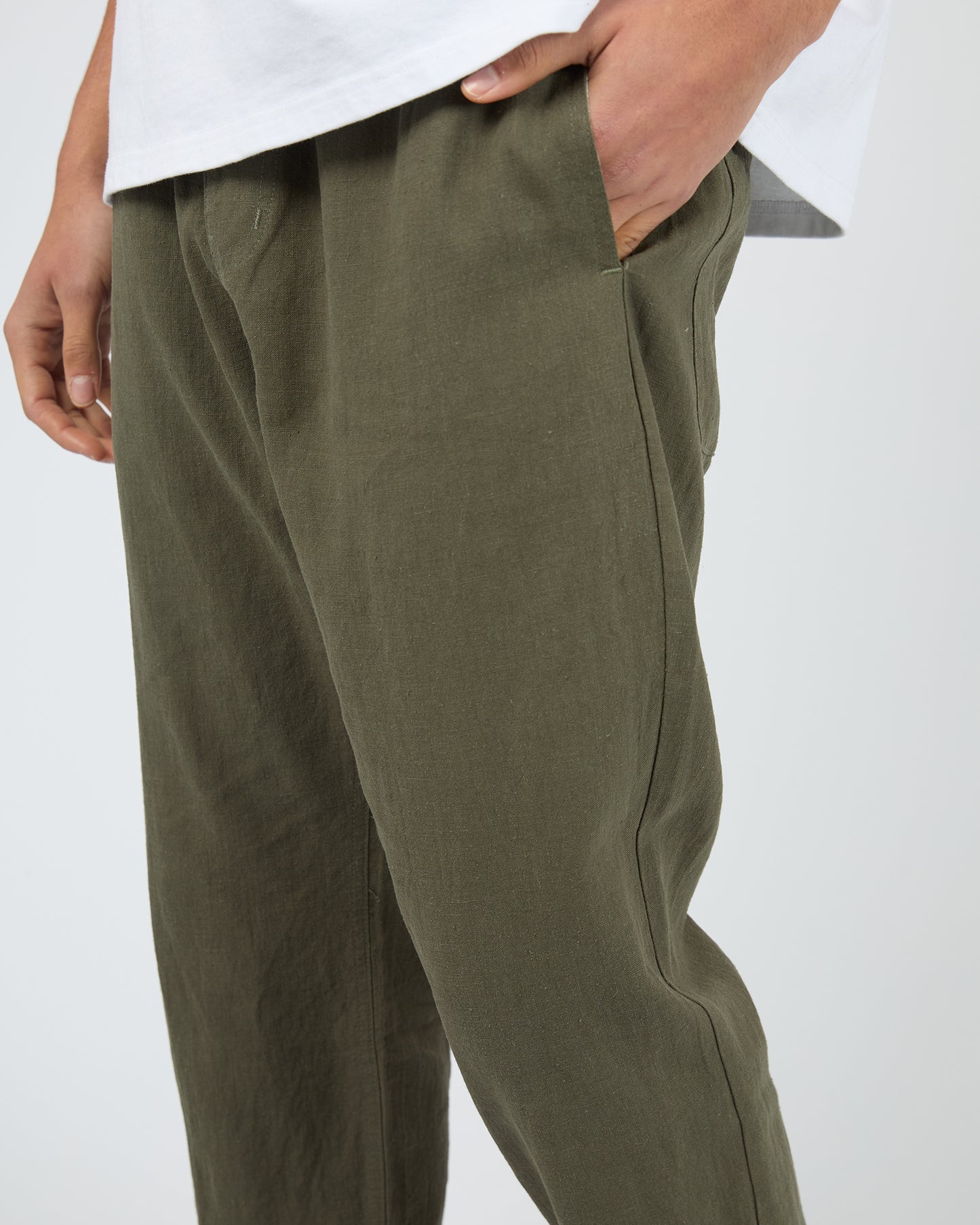 Linen Pants - Khaki