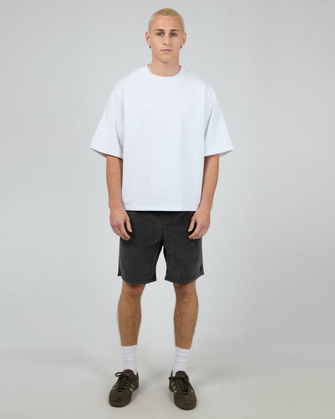 Cord Short - Washed Black