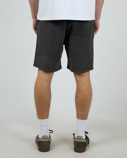 Cord Short - Washed Black