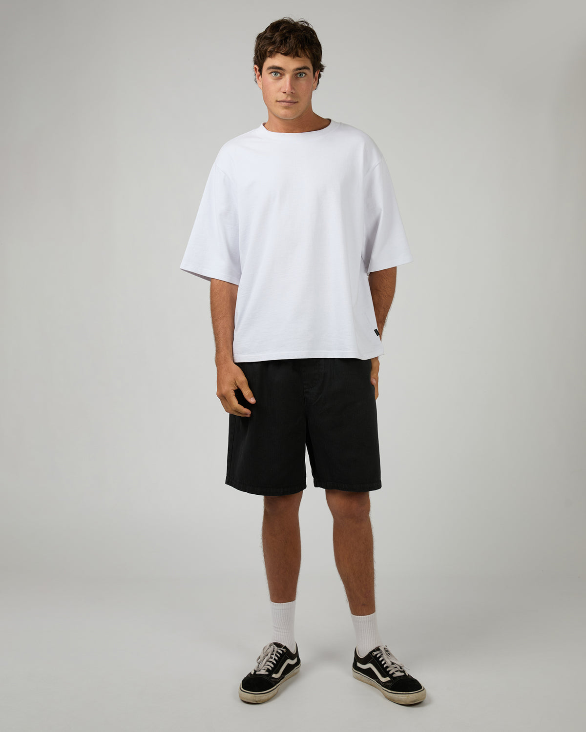 Herringbone Shorts - Black
