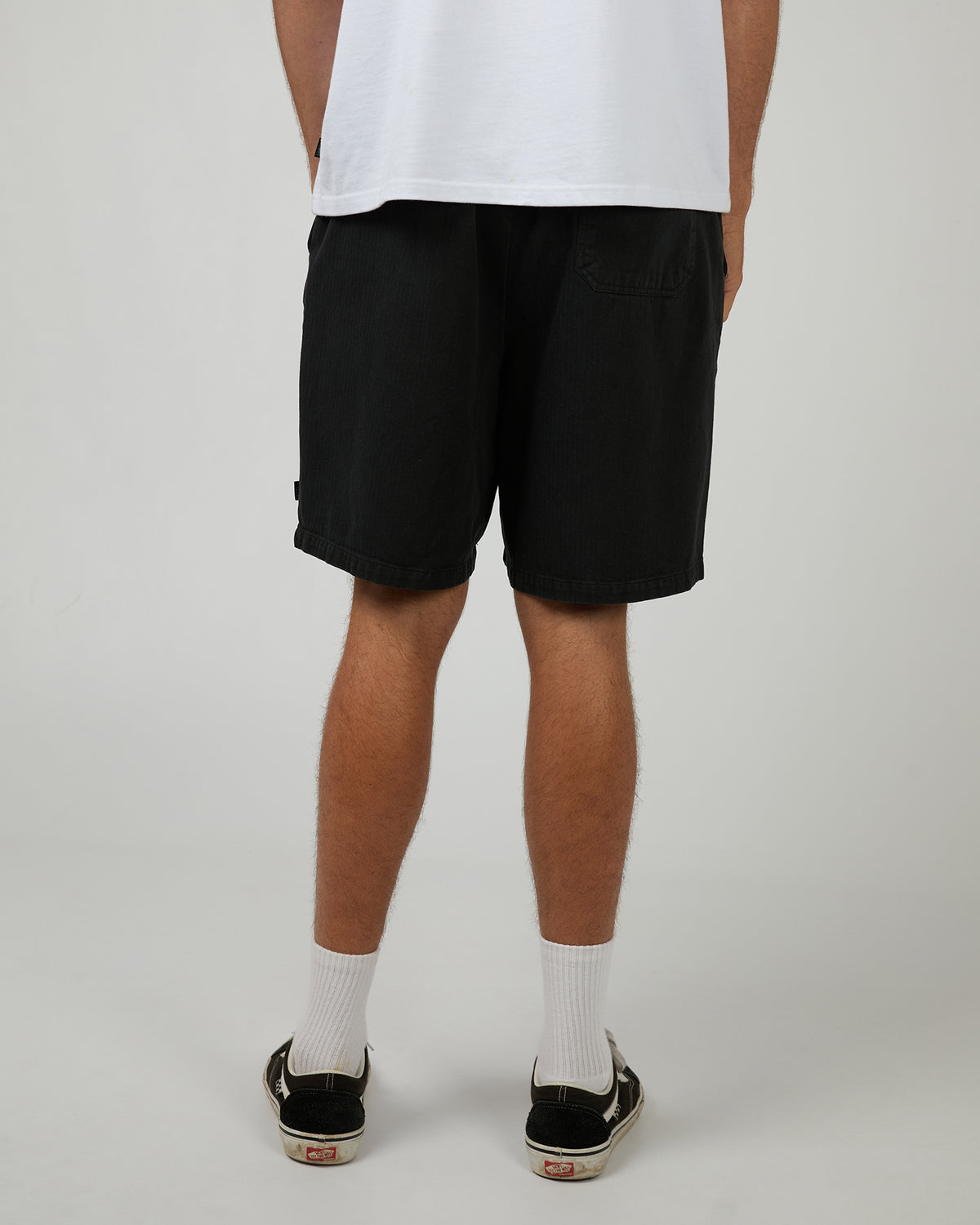 Herringbone Shorts - Black