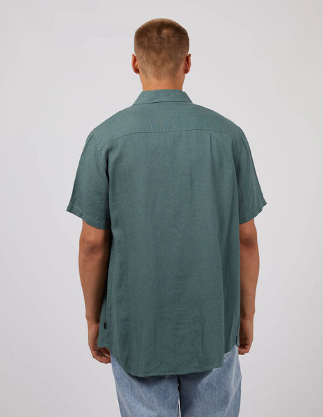 Linen SS Shirt - Pine