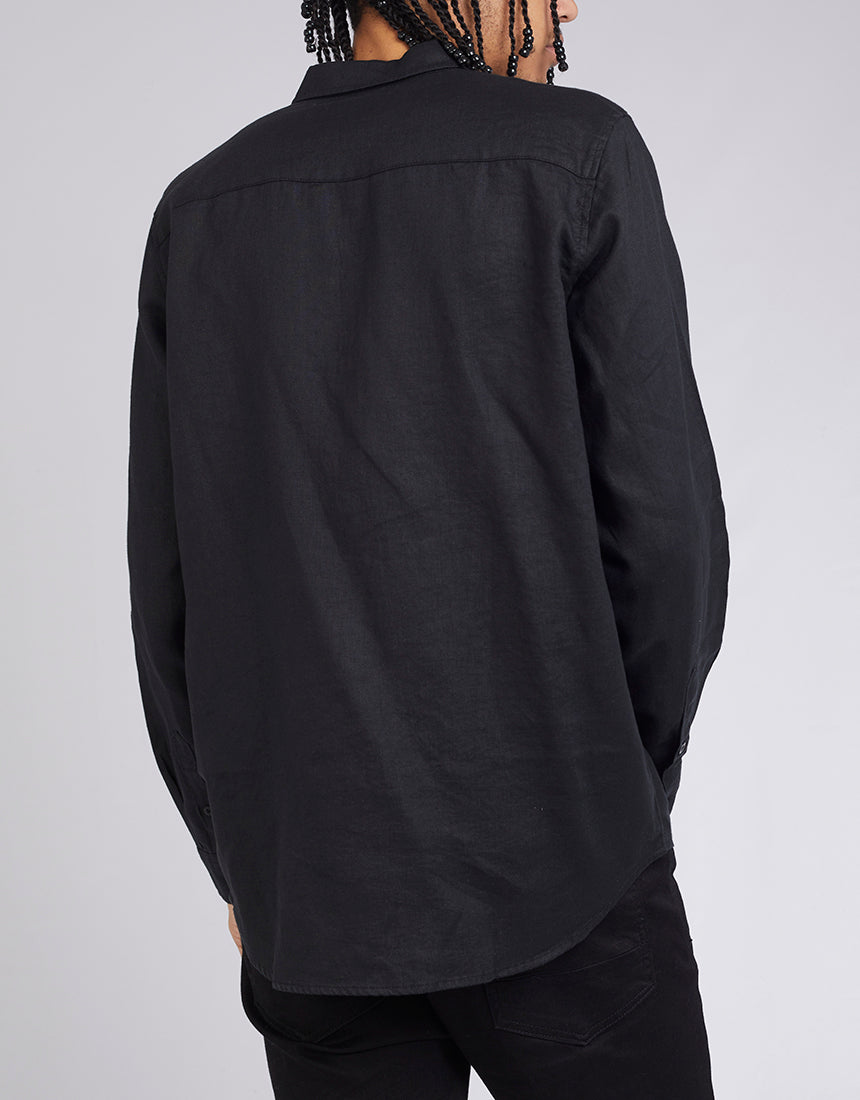 Linen Shirt - Black