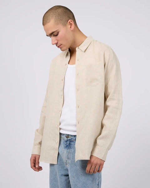 Linen L/S Shirt - Natural