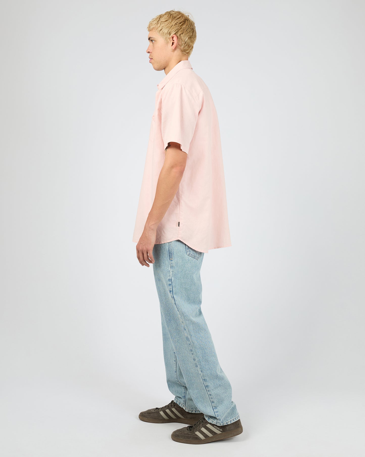 Linen LS Shirt II -Pink