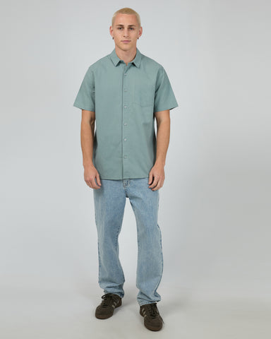 Linen SS Shirt - Steel
