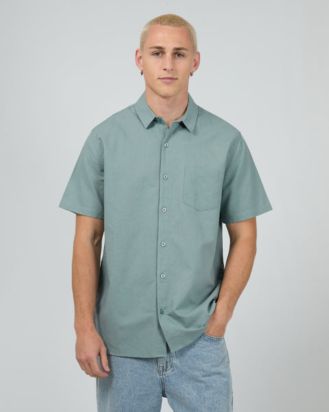 Linen SS Shirt - Steel