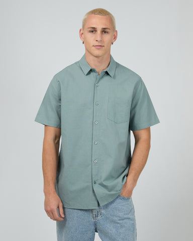 Linen SS Shirt - Steel