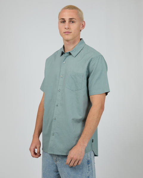 Linen SS Shirt - Steel
