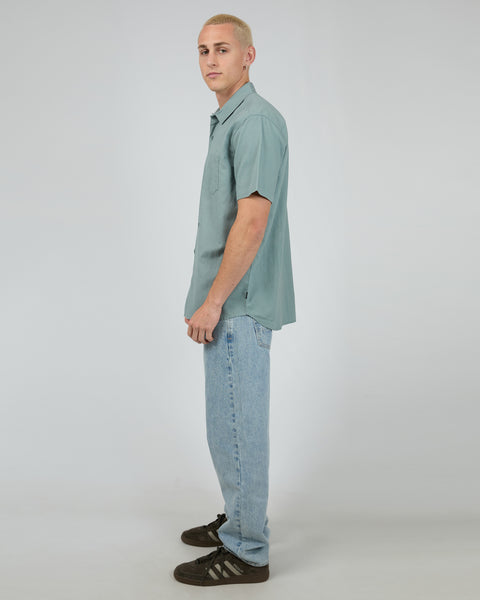 Linen SS Shirt - Steel