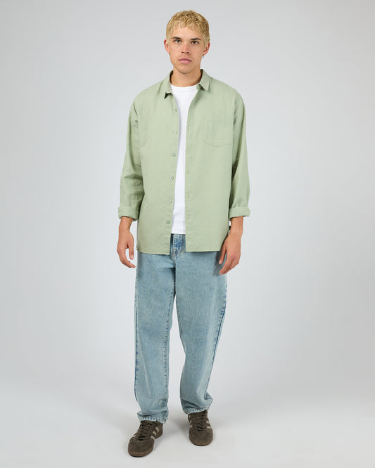 Linen LS Shirt II - Sage