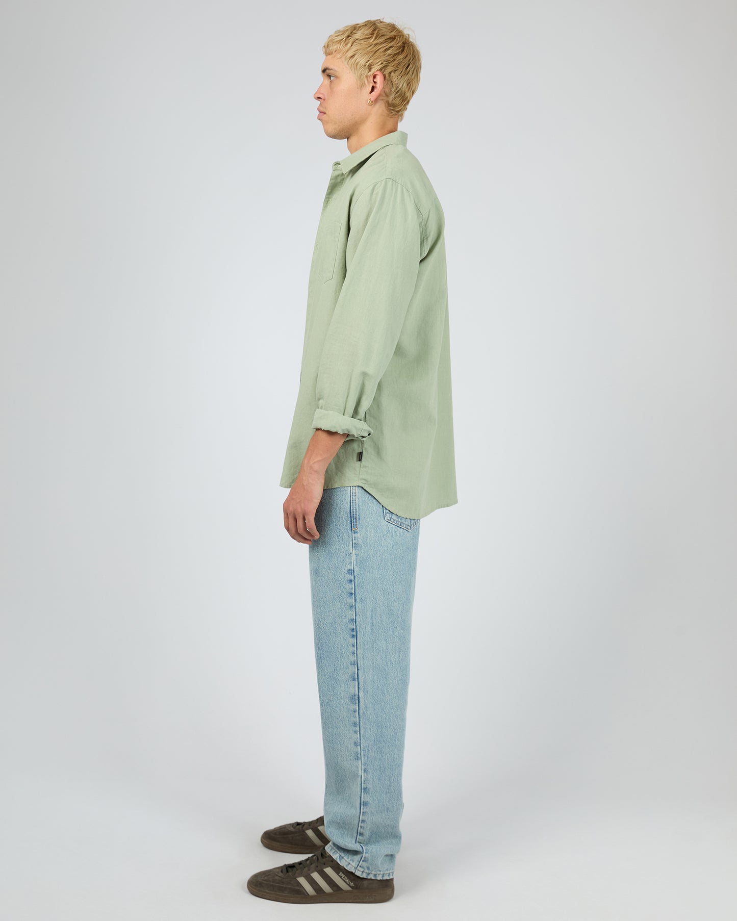 Linen LS Shirt II - Sage