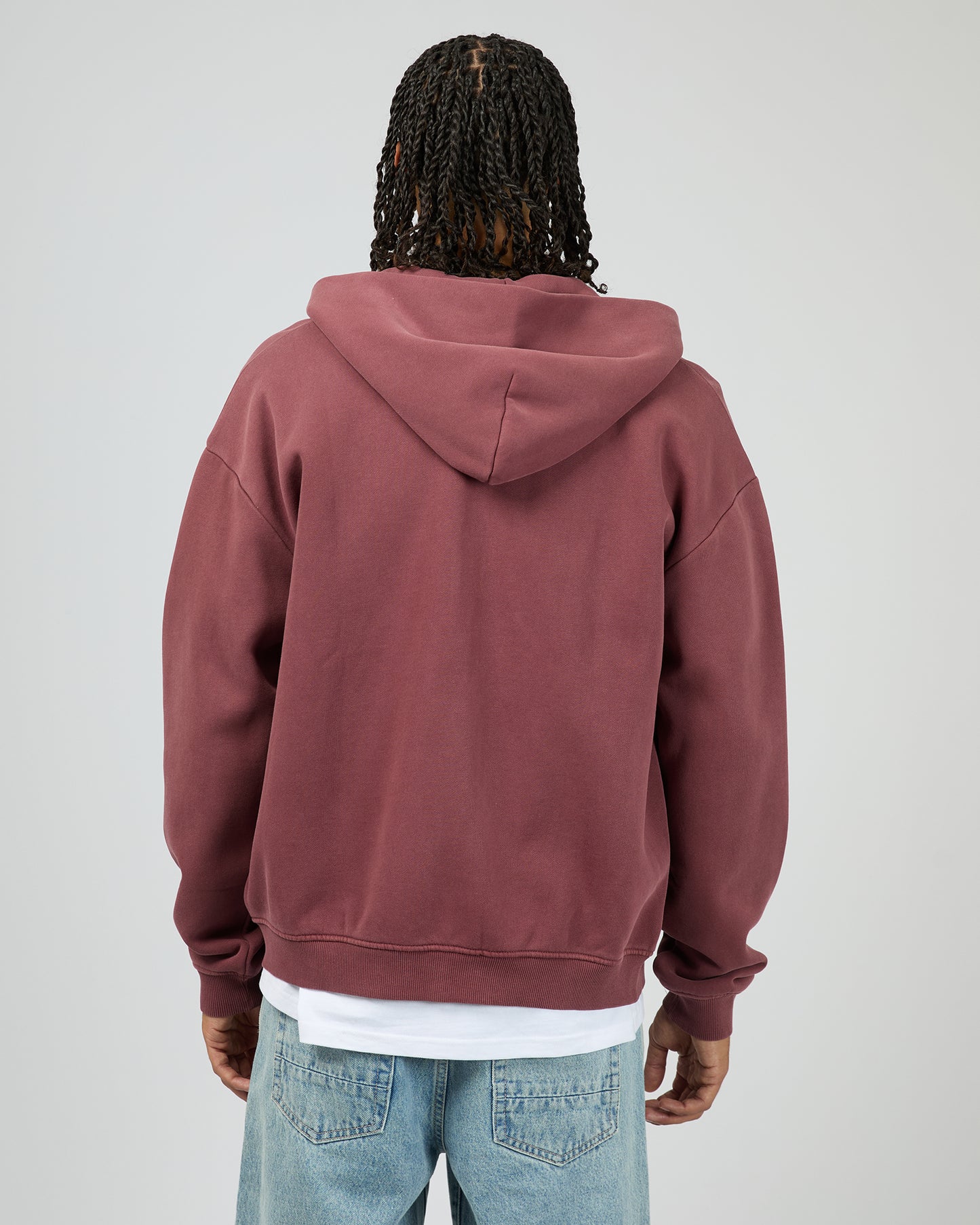 Box Zip Hoodie - Plum