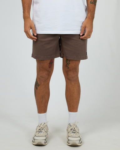 17" Twill Joggers - Brown