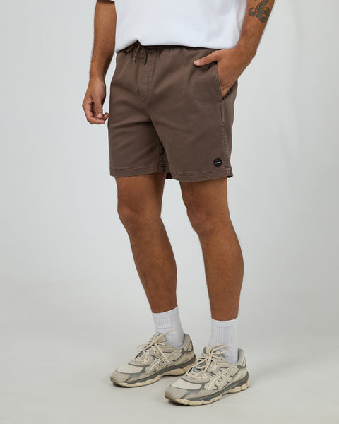 17" Twill Joggers - Brown