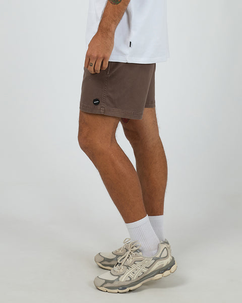 17" Twill Joggers - Brown
