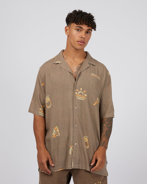 Wind Down S/S Shirt - Brown