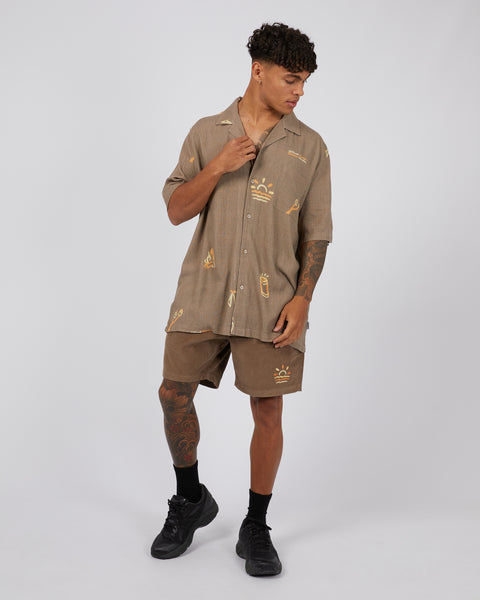 Wind Down S/S Shirt - Brown