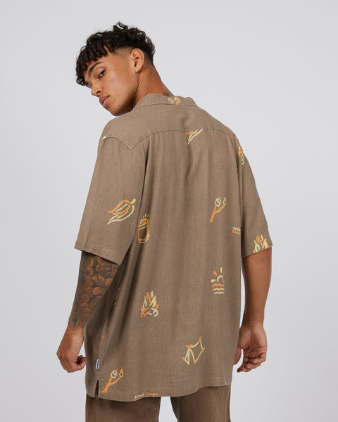 Wind Down S/S Shirt - Brown