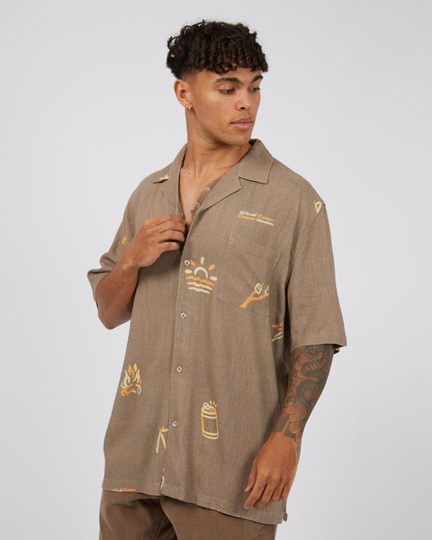 Wind Down S/S Shirt - Brown