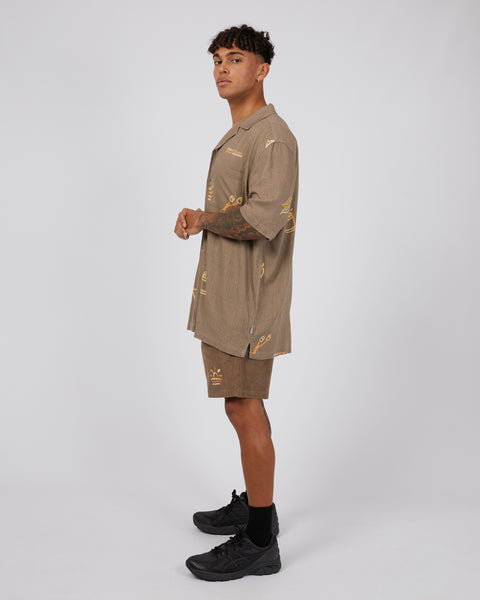 Wind Down S/S Shirt - Brown