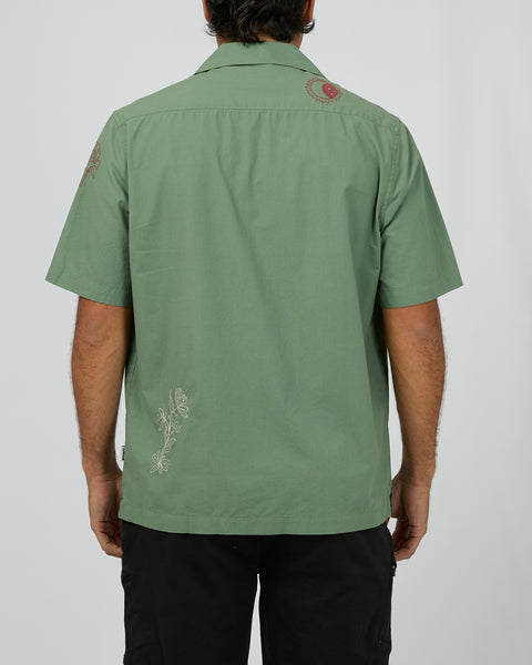 Athens Embroidered Shirt - Green