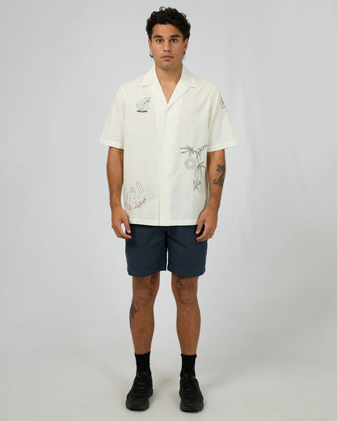 Athens Embroidered Shirt - Vintage White