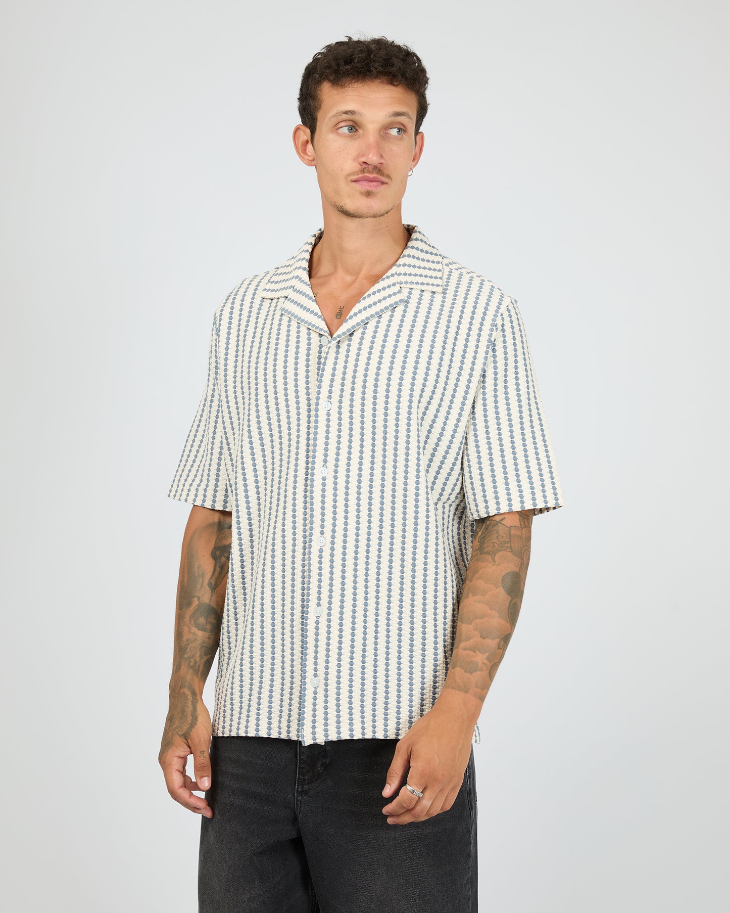 Lane S/S Shirt - White