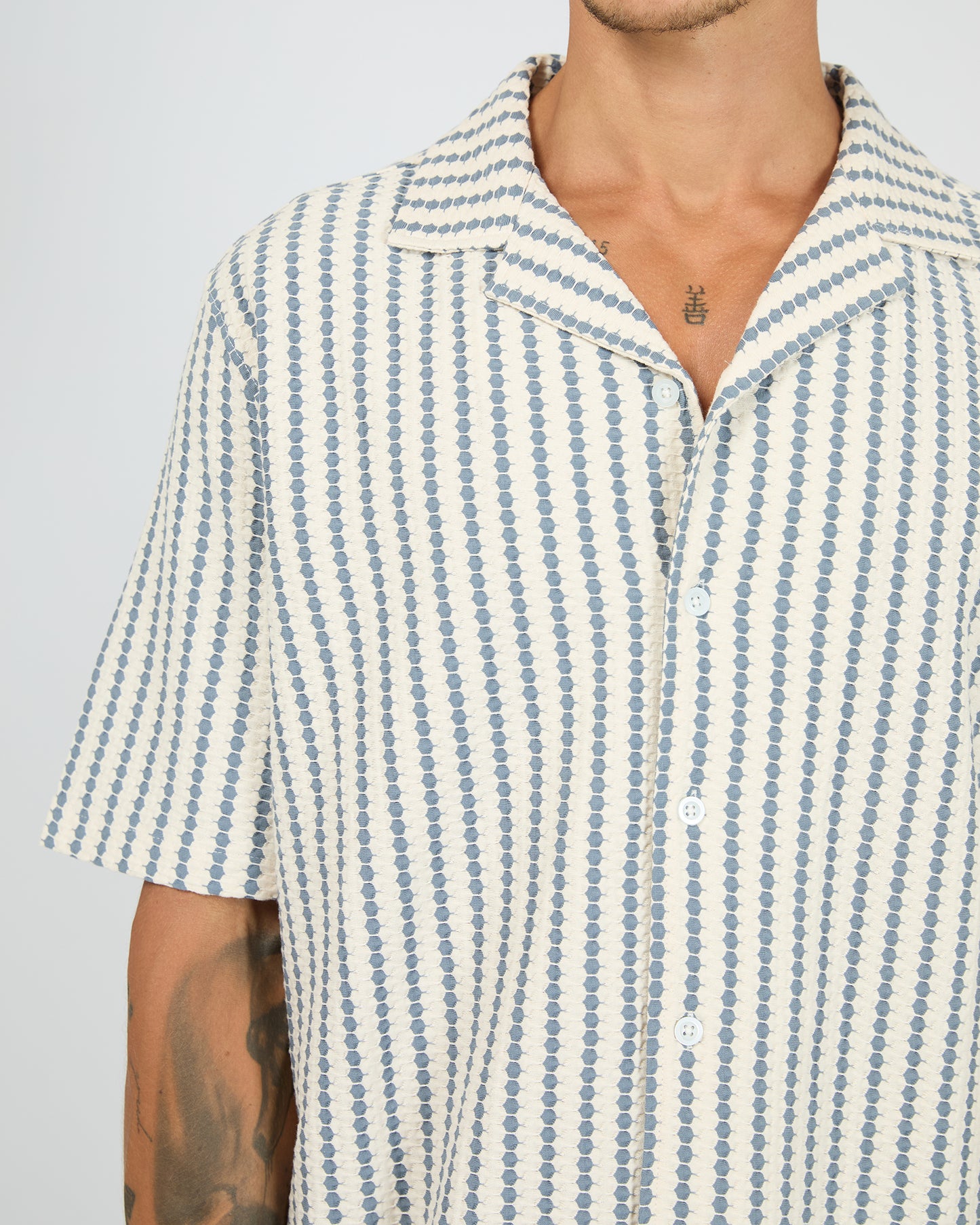 Lane S/S Shirt - White