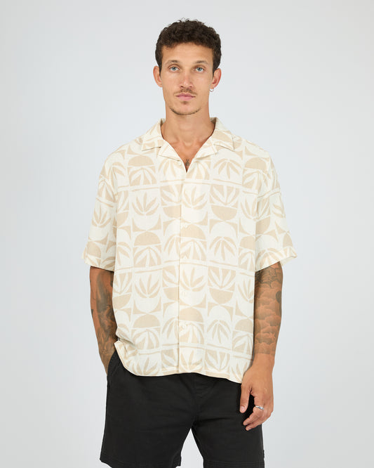 Hour Glass SS Shirt - Vintage White