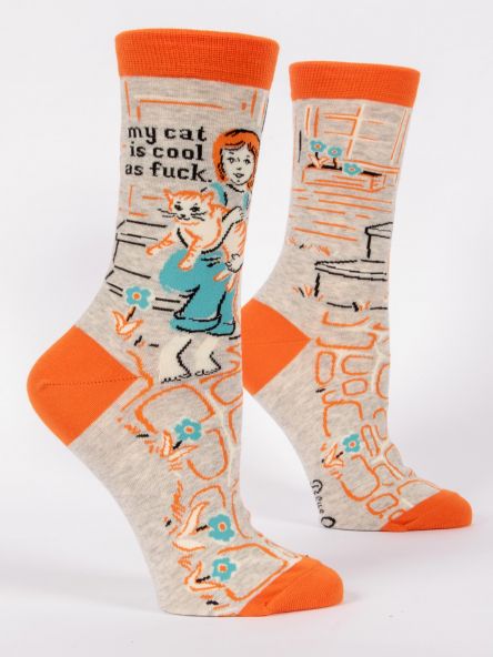 My Cat Is A Cool As F**k - Womens Socks