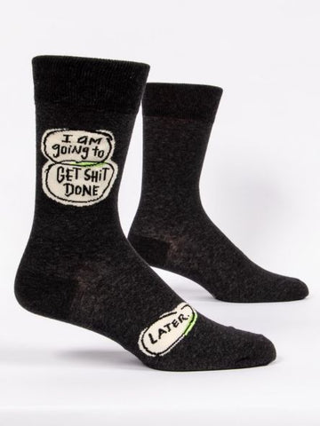 Get s**t done later - Mens socks