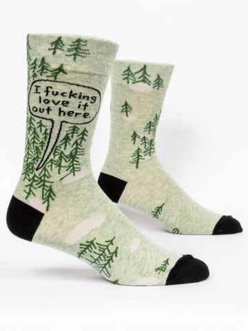 I F#!king Love It Out Here Socks  - Mens socks