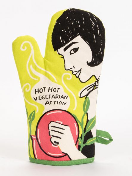 Hot Hot Vegetarian Action - Oven Mitt