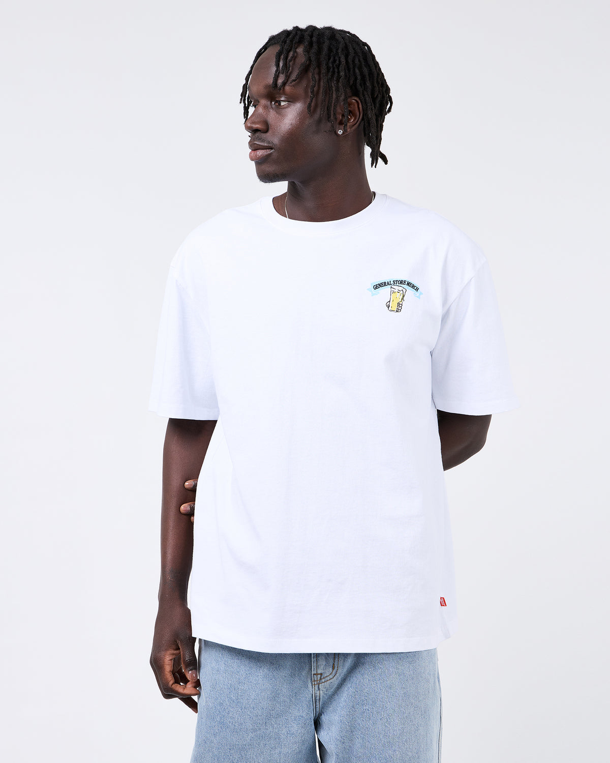 Beer & Barra Tee - White