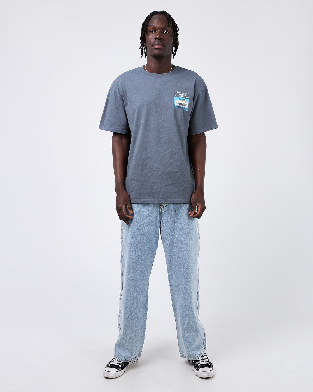 The Pub Tee - Surf Blue