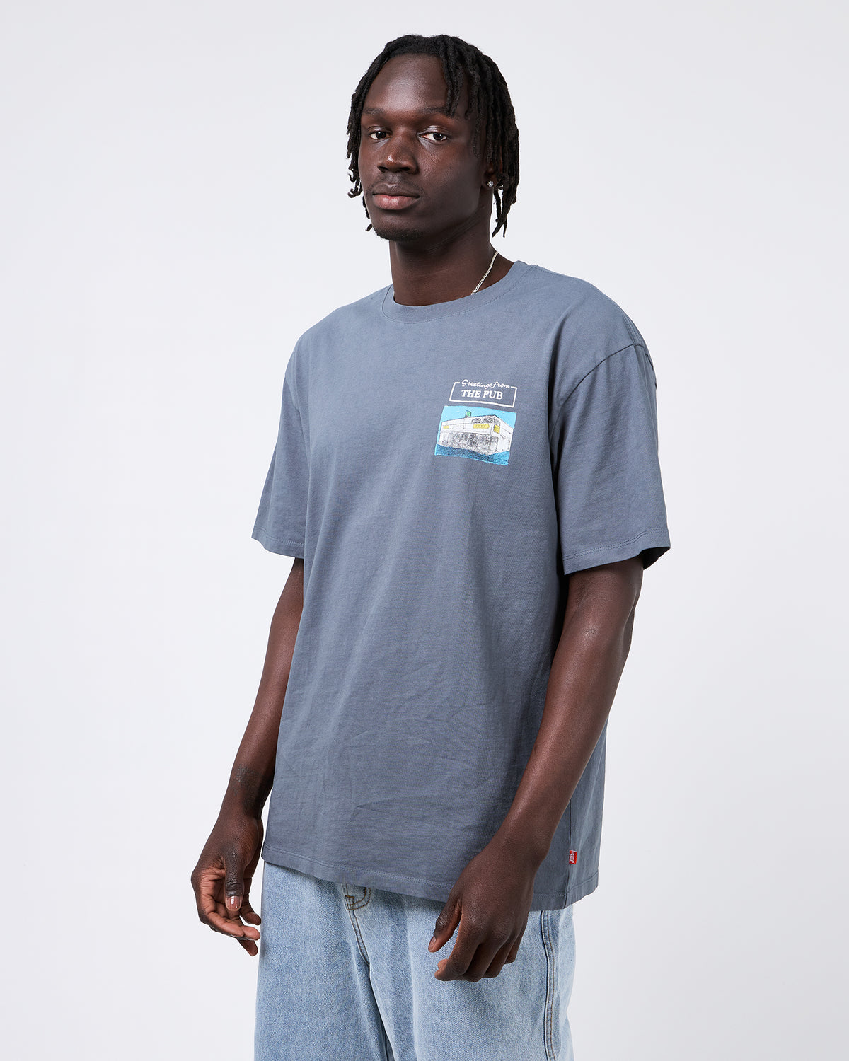The Pub Tee - Surf Blue