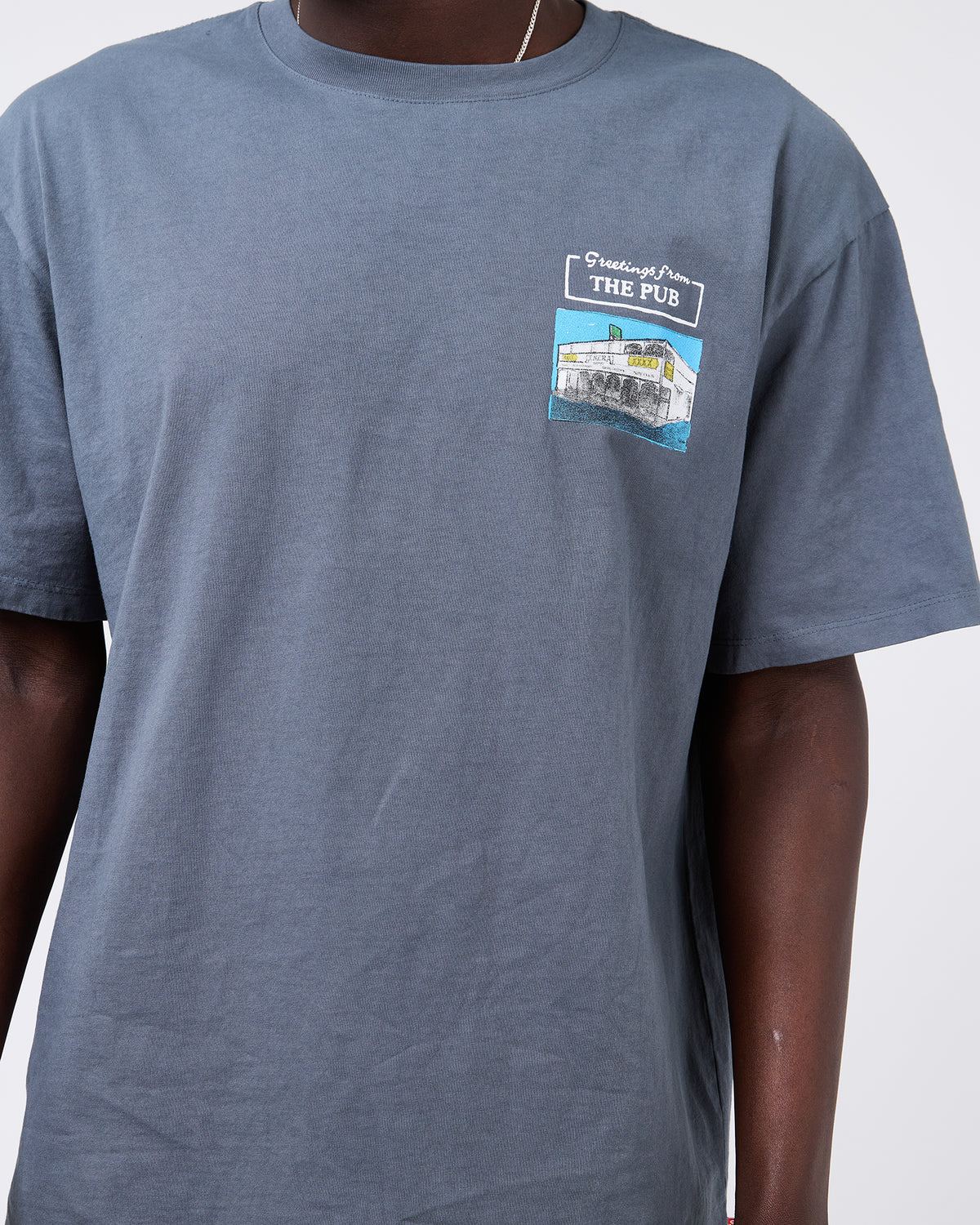 The Pub Tee - Surf Blue