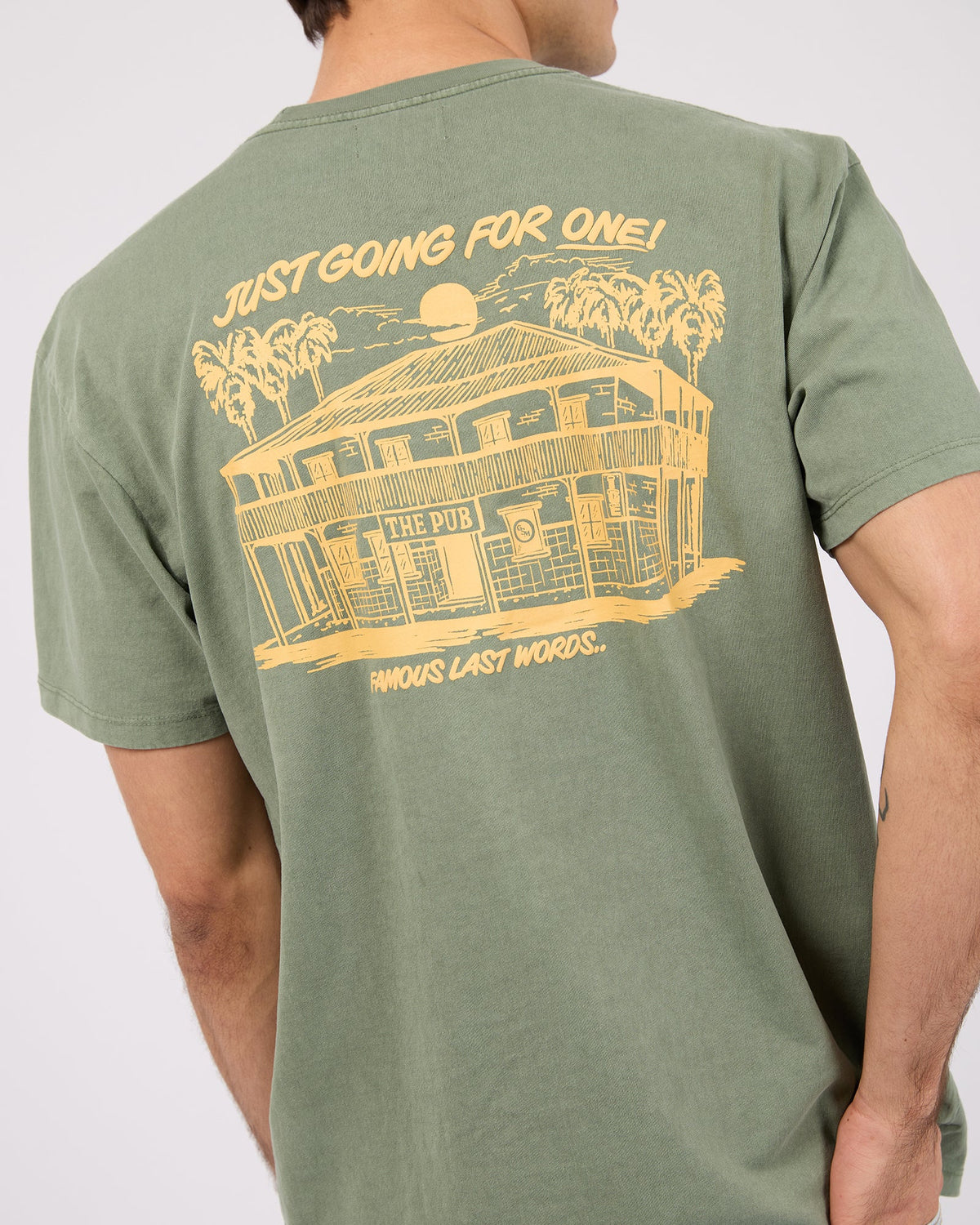 Just Going For One Tee - Pine Green