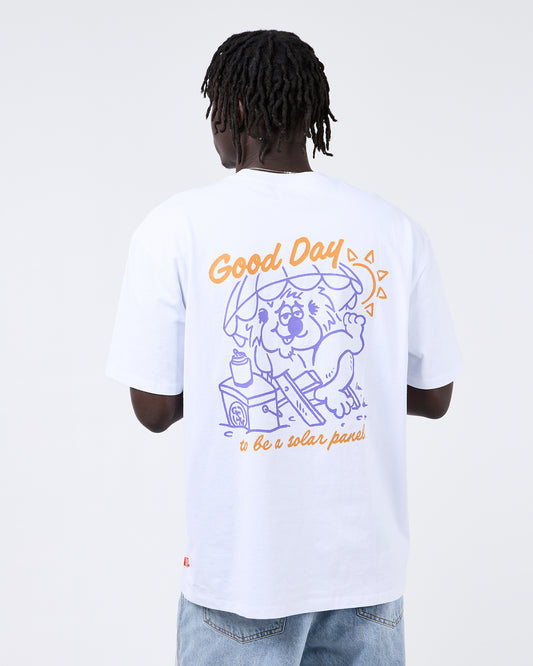 Solar Panel Tee - White