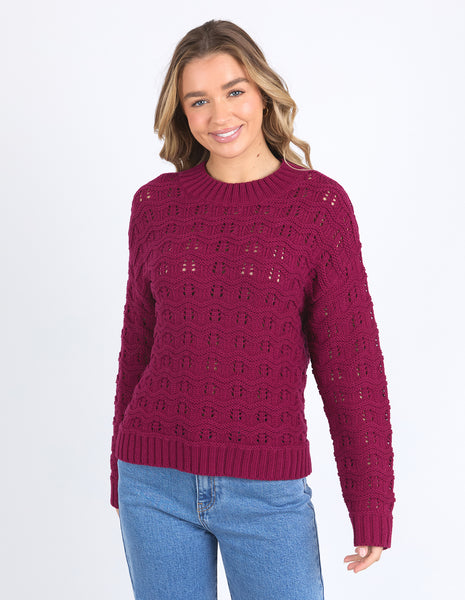 Carter Knit - Berry